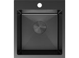 Mexen Solix Lavello In Acciaio Inox 1 Vasca 400 X 450 Mm, Nero - 6401401000-70