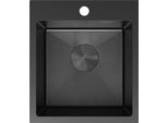Mexen Solix Lavello In Acciaio 1-Vasca 400 X 450 Mm, Nero Hc - 6401401000-70HC