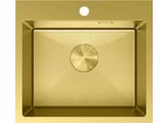 Mexen Solix Lavello In Acciaio 1-Vasca 500 X 450 Mm, Oro Hc - 6402501000-55HC