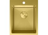 Mexen Solix Lavabo In Acciaio Inox A 1 Vasca 400 X 500 Mm, Oro Hc - 6406401000-55HC