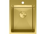 Mexen Solix Lavello In Acciaio Inossidabile A 1 Vasca 400 X 500 Mm, Oro - 6406401000-55