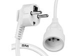 Cavo Di Prolunga Con Messa A Terra, Bianco, 1 Presa, 5 M Omy 3X1 Elgotech EPS-105