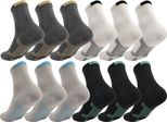 12 Paia Di Calzini Da Ginnastica Sportivi Da Uomo Calzini Quarti Calzini Corti Calzini Metà Calzini Mix5/40-43