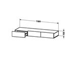 Duravit Durastyle Tablette De Tiroir 8272, 3 Tiroirs, 1500Mm, DS827205353, DS827205353