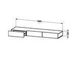 Duravit Durastyle Tablette De Tiroir 8273, 3 Tiroirs, 1800Mm, DS827305353, DS827305353