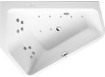 Duravit Paiova 5 Bain à Remous, à Encastrer, Angle à Gauche, Double Dos InclinéS à Gauche, BâTi-Support, Vidage Et Trop-Plein, SystèMe Combi P, 1770X1300Mm, 760390000CP1000, 760390000CP1000