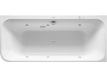 Duravit Happy D.2 Baignoire BalnéO, Coin à Droite, Double Dos InclinéS, Habillage Acrylique Moulé, Garniture De Vidage Et De Trop-Plein, SystèMe Jet, 1800X800Mm, 760317000JS1000, 760317000JS1000