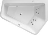 Duravit Paiova 5 Bain à Remous, à Encastrer, Angle à Droite, Double Dos InclinéS à Droite, BâTi-Support, Garniture De Vidage Et De Trop-Plein, SystèMe à Jet, 1900X1400Mm, 760393000JS1000, 760393000JS1000