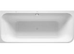 Baignoire BalnéO Duravit Happy D.2, Coin à Gauche, Double Dos InclinéS, Habillage Acrylique Moulé, Garniture De Vidage Et De Trop-Plein, SystèMe Air, 1800X800Mm, 760316000AS0000, 760316000AS0000