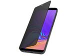 Avizar, Samsung Galaxy A9 2018 Flip Cover Con Effetto Specchio E Funzione Stand, Nero