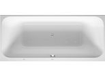 Baignoire BalnéO Duravit Happy D.2, Version à Encastrer, 2 Pentes De Dos, BâTi-Support, Garniture De Vidage Et De Trop-Plein, SystèMe Air, 1800X800Mm, 760314000AS0000, 760314000AS0000