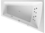 Duravit Paiova Bain à Remous, à Encastrer, Simple Dos à Droite, BâTi-Support, Garniture De Vidage Et De Trop-Plein ChroméE, SystèMe Jet, 1800X1400Mm, 760217000JS1000, 760217000JS1000
