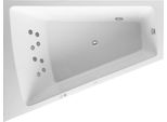 Duravit Paiova Bain à Remous, Simple Dos à Gauche, Habillage Acrylique Moulé, BâTi-Support, Garniture De Vidage Et De Trop-Plein Chrome, SystèMe Jet, 1700X1300Mm, 760266000JS1000, 760266000JS1000