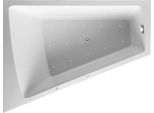 Duravit Paiova Bain à Remous, Simple Dos à Gauche, Habillage Acrylique Moulé, BâTi-Support, Garniture De Vidage Et De Trop-Plein Chrome, Air-System, 1800X1400Mm, 760268000AS0000, 760268000AS0000