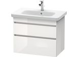 Duravit Durastyle Meuble Sous-Lavabo Suspendu 6481, 2 Tiroirs, 730Mm, Pour Durastyle, DS648102218, DS648102218