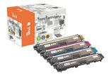 Peach Combi-Pack Plus - Confezione Da 5 Pezzi - Alta Capacità - Nero, Giallo, Ciano, Magenta - Compatibile - Cartuccia D'inchiostro Rigenerata (Alternativa A: Brother TN241BK, Brother TN245M, Brother TN245C, Brother TN245Y)