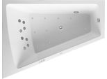 Duravit Paiova Bain à Remous, Simple Dos à Gauche, Habillage Acrylique Moulé, BâTi-Support, Garniture De Vidage Et De Trop-Plein Chrome, Combi-SystèMe P, 1800X1400Mm, 760268000CP1000, 760268000CP1000