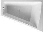 Duravit Paiova Bain à Remous, Simple Dos à Droite, Habillage Acrylique Moulé, BâTi-Support, Garniture De Vidage Et De Trop-Plein Chrome, Air-System, 1800X1400Mm, 760269000AS0000, 760269000AS0000