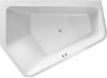 Duravit Paiova 5 Bain à Remous, à Encastrer, Angle à Gauche, Double Dos InclinéS à Gauche, Habillage Acrylique Sans Soudure, Garniture De Vidage Et De Trop-Plein, Air-System, 1900X1400Mm, 760396000AS0000, 760396000AS0000