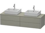 Duravit Xsquare Meuble Sous-Vasque Sur Console Suspendu, Pour Deux Vasques, 4 Tiroirs, 1600X400X548Mm, XS4917B9292, XS4917B9292