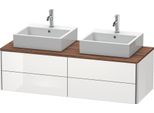 Duravit Xsquare Meuble Sous-Vasque Sur Console Suspendu, Pour Deux Vasques, 4 Tiroirs, 1400X400X548Mm, XS4916B8585, XS4916B8585