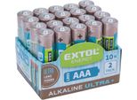 Baterie Alkalické, 20Ks, 1,5V Aaa (LR03)
