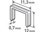 Graffette, Confezione 1000 Pezzi, 12 Mm, 11,3X0,52X0,70 Mm