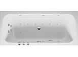 Baignoire BalnéO Duravit Quatego, Version à Encastrer, Double Dos InclinéS, BâTi-Support, Garniture De Vidage Et De Trop-Plein, SystèMe Combi P, 1800X800Mm, 760614000CP1000, 760614000CP1000