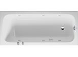 Baignoire BalnéO Duravit Quatego, Version à Encastrer, Simple Dos, BâTi-Support, Garniture De Vidage Et De Trop-Plein, SystèMe Jet, 1700X750Mm, 760612000JS1000, 760612000JS1000