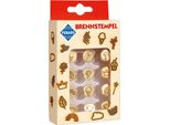 Set Di Francobolli Artigianali Pebaro - 12 Pezzi Per Cupcake Unicorno