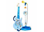 Reig Musicales Chitarra E Con Piede Estensibile Bluey Altezza Regolabile 60X30X17 Cm Mikrofon Blau Blau Taglia Unica