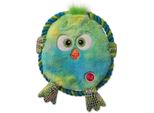 Giocattolo Cane Fantasy Monsters Piatto Pollo Verde Frusciante Con Corda 18 Cm