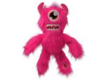 Giocattolo Cane Fantasy Monsters Peloso Spaventapasseri Con Un Occhio Solo Che Fischia Rosa 35 Cm