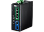 Trendnet TI-BG50611 Switch Industriale A Barra Din 2,5G A 6 Porte Poe++ Con Porte 10G