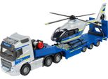 Volvo - Camion Della Polizia Con Elicottero - Circa 35 Cm