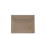 Tod's Portemonnaies - Leather Card Holder With Logo - Gr. unisize - in Braun - für Damen
