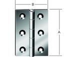 Vormann Cerniera H.100 Mm L.72 Mm P.1.6 Mm Sta Blu Zincata Laminata Stretta - 000502100Z