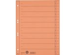 Divisori Leitz A4 Extra Larghi Manila In Cartone 230 G/M² Arancione 100 Divisori