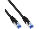 Inline - Cavo Patch - Da RJ-45 (M) A RJ-45 (M) - 2,0 M - Sftp, Pimf - Cat 6A - Senza Alogeni, Senza Ganci, A Trefoli - Nero