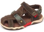 E6304 Sandalo Bimbo Brown/Green Timberland Scarpe Strappo Shoe Baby Kid Boy