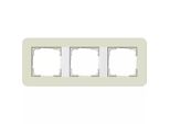 Gira Telaio Di Copertura 3-Gang Sabbia/Bianco Puro 0213417