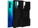 Avizar, Custodia Protettiva Antiurto + Funzione Stand Per Huawei P30 Pro, Nero