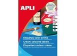 Etichette Universali Agipa Ovali 63,5 X 42,3 Mm Crema