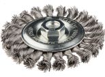 Spazzola Metallica Graphite 115 Mm X M14, Inox Crimpata Spazzola Per Smerigliatrice Angolare