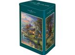 Schmidt Spiele 59691 Thomas Kinkade, Nature' Paradise, Puzzle Da 500 Pezzi In Una Scatola Nostalgia, Colorato