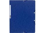 25X Exacompta 5512E Cartella Angolare Din A4 In Cartone Blu