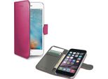 Celly Wally Custodia Per Cellulare 11,9 Cm (4.7") Custodia A Libro Rosa"
