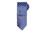 Cravatta Premier A Righe Doppie Da Uomo RW5235 (Taglia Unica) (Blu Navy / Blu)