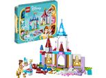 Lego 43219 Scatola Del Castello Creativo Della Principessa Disney, Playset Del Castello Giocattolo Con Mini-Doll Di Belle E Cenerentola E Scatola Di Smistamento Dei Mattoncini, Giocattolo Da Viaggio Per Bambine E Bambini Dai 6 Anni In Su