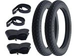 2X Pneumatici Citomerx M034 2.75-16 (2 3/4 X 16) 40P Tt + Camera D'aria + Rim Tape